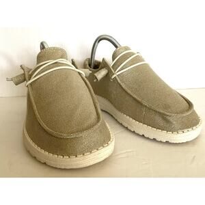 Wmns Hey Dudes Sz 8 Wendy Mettalic Sparkle Slip On Casual Shoe
